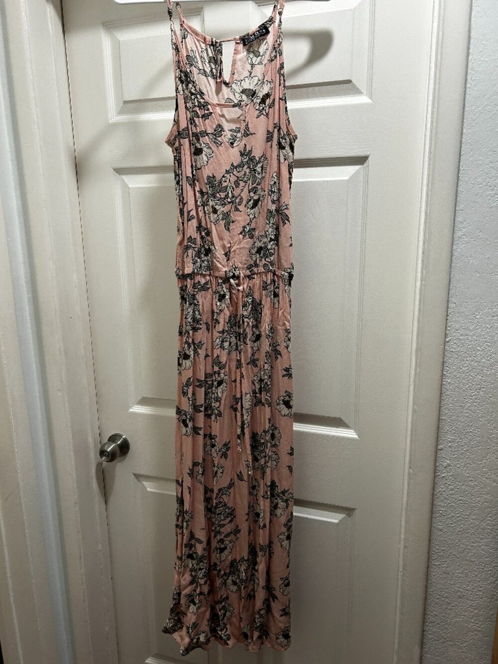 Cotton On Pink Floral Floor Length Dress - M